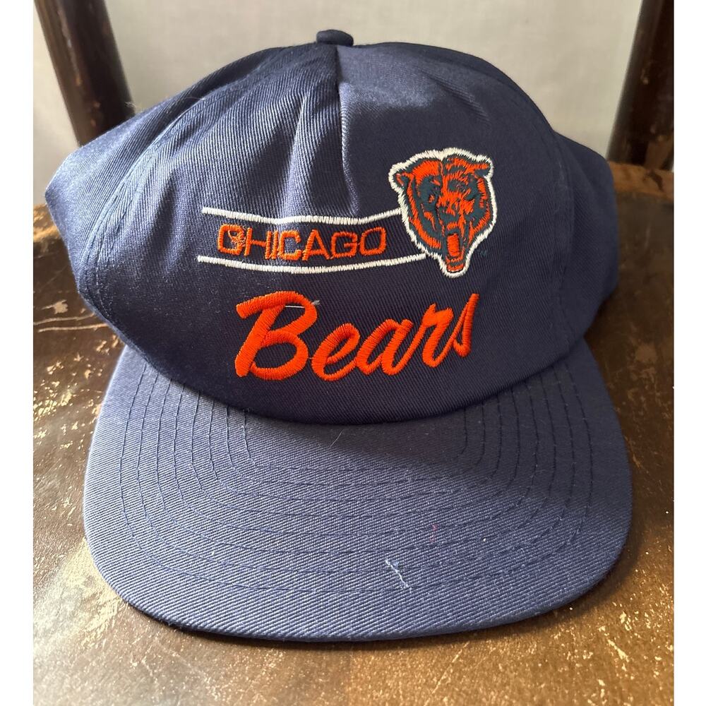 Vintage 80-90s Chicago Bears Hat Annco SnapBack NFL Football Hat Cap